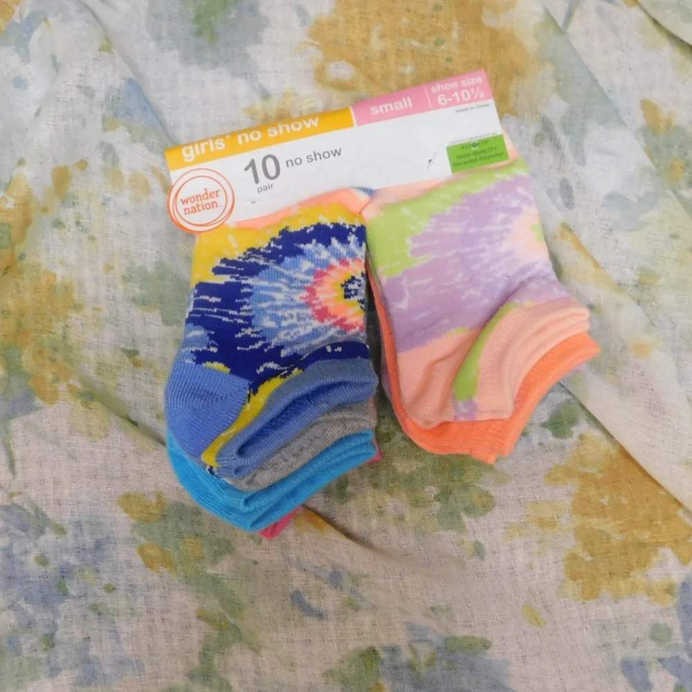 Bundle of Wonder Nation Small Girls No Show Socks